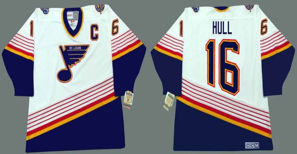 2019 Men St.Louis Blues #16 Hull white CCM NHL jerseys->st.louis blues->NHL Jersey